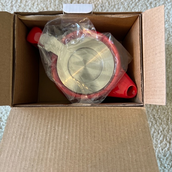 Teavana Kitchen Teavana Forlife Stump Teapot 8oz Porcelain Red With